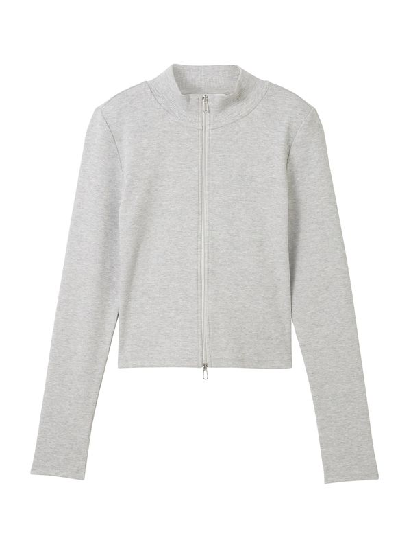 TOM TAILOR DENIM TOM TAILOR DENIM Плетена жилетка  сив меланж