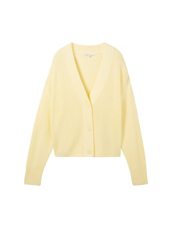 TOM TAILOR DENIM TOM TAILOR DENIM Плетена жилетка  светложълто