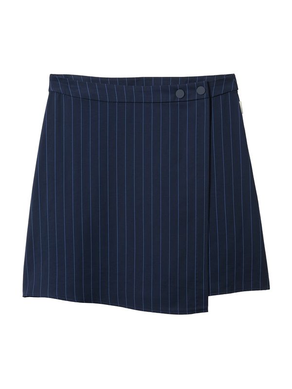 TOM TAILOR DENIM TOM TAILOR DENIM Пола  нейви синьо / бяло