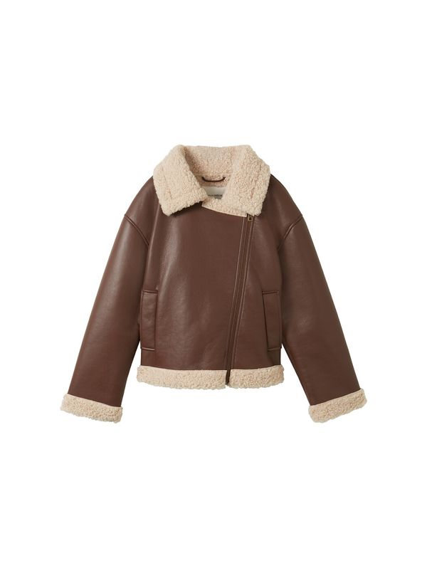 TOM TAILOR DENIM TOM TAILOR DENIM Преходно яке  бежово / кафяво