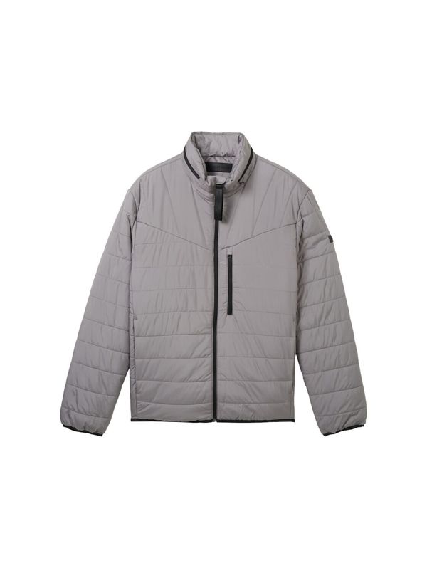 TOM TAILOR DENIM TOM TAILOR DENIM Преходно яке  светлосиво / черно