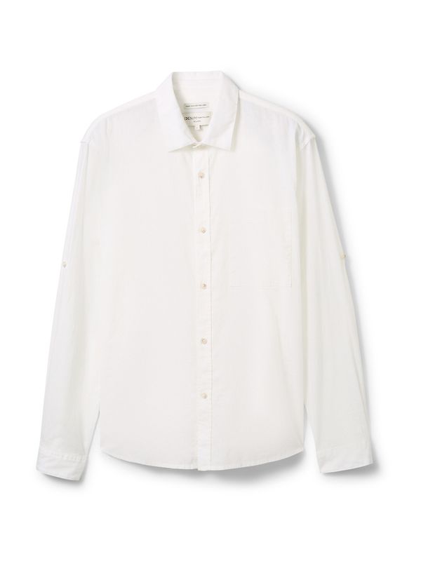 TOM TAILOR DENIM TOM TAILOR DENIM Риза  бяло