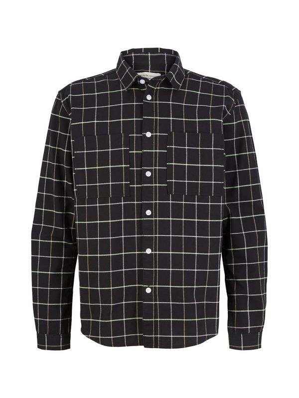 TOM TAILOR DENIM TOM TAILOR DENIM Риза  черно / бяло