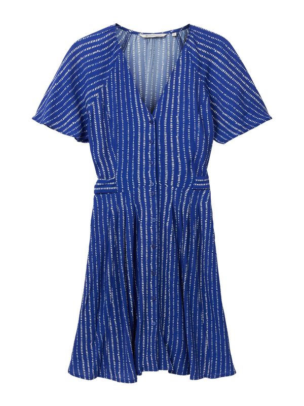 TOM TAILOR DENIM TOM TAILOR DENIM Рокля тип риза  синьо / бяло