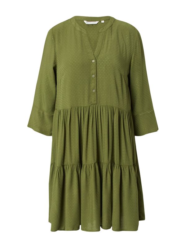 TOM TAILOR DENIM TOM TAILOR DENIM Рокля тип риза  тръстиково зелено
