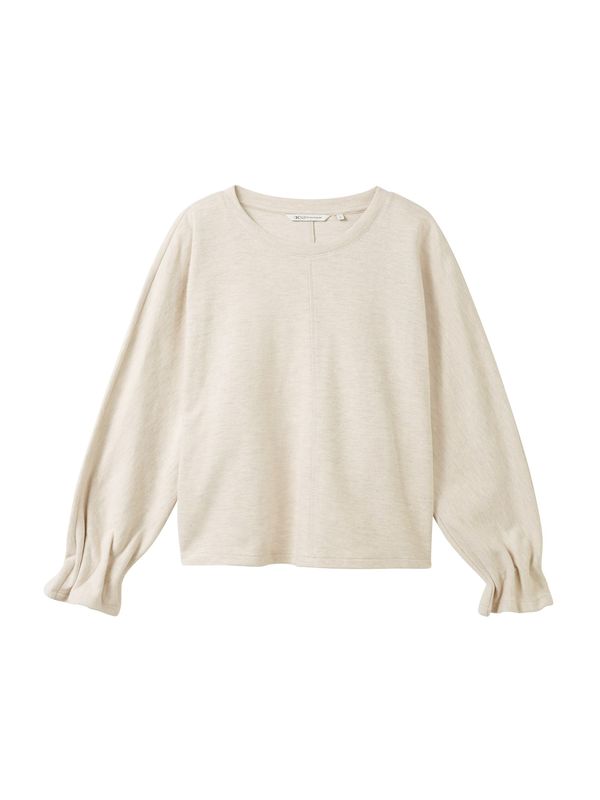 TOM TAILOR DENIM TOM TAILOR DENIM Суичър  бежово меланж