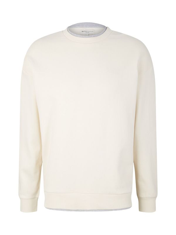 TOM TAILOR DENIM TOM TAILOR DENIM Суичър  кремаво