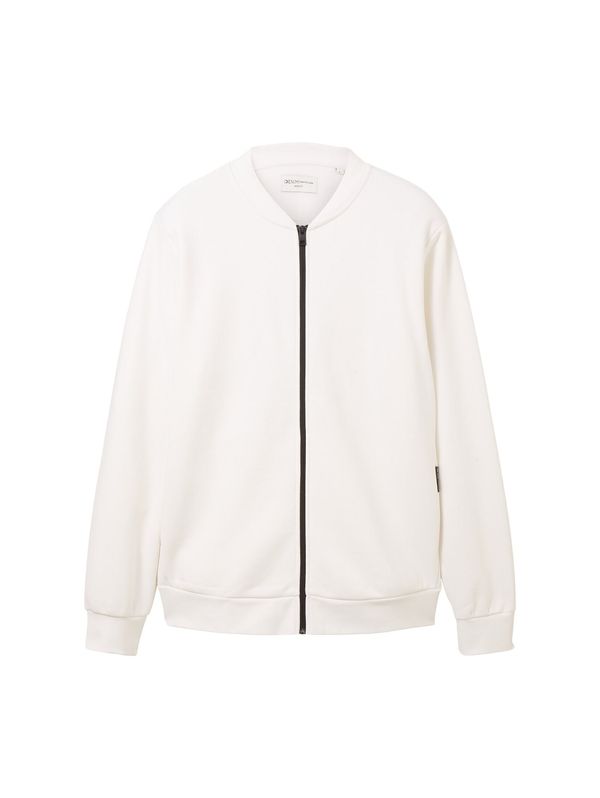 TOM TAILOR DENIM TOM TAILOR DENIM Суичъри с качулка  черно / мръсно бяло