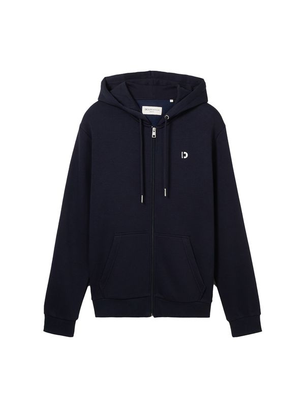 TOM TAILOR DENIM TOM TAILOR DENIM Суичъри с качулка  нейви синьо / бяло