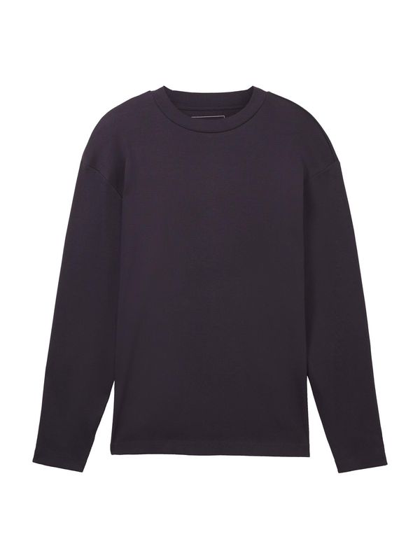 TOM TAILOR DENIM TOM TAILOR DENIM Тениска  антрацитно черно