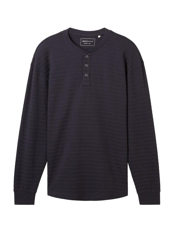 TOM TAILOR DENIM TOM TAILOR DENIM Тениска  антрацитно черно