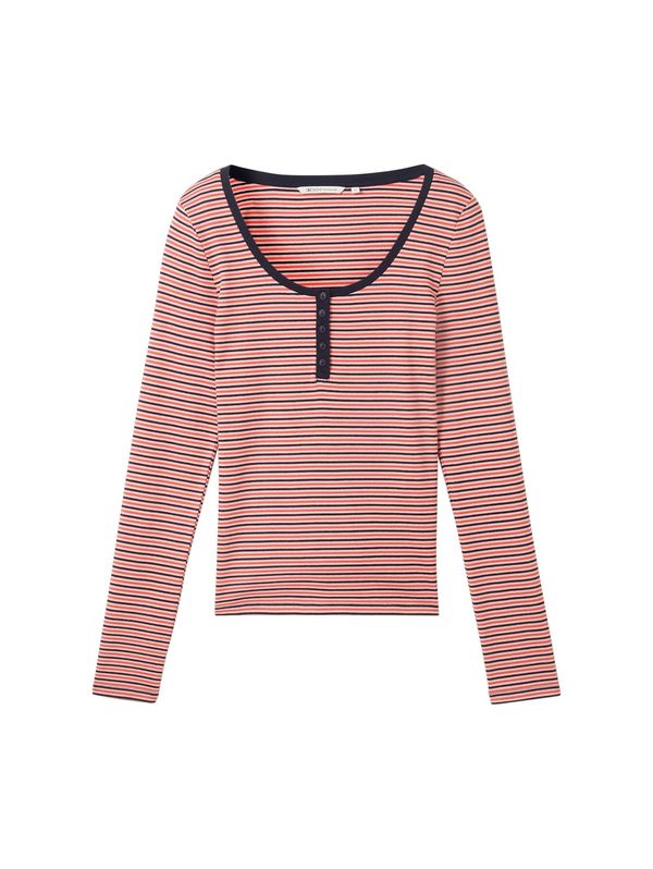 TOM TAILOR DENIM TOM TAILOR DENIM Тениска  бледорозово / черно