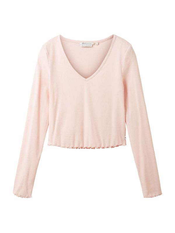 TOM TAILOR DENIM TOM TAILOR DENIM Тениска  бледорозово