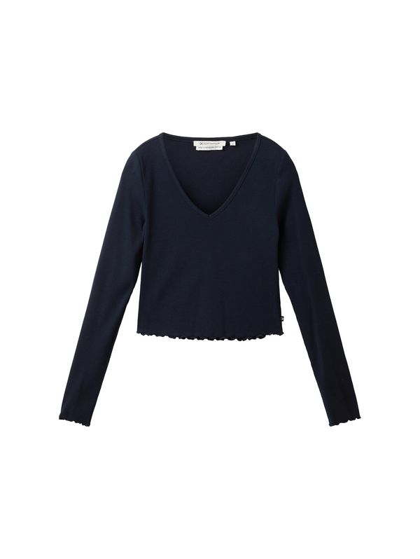 TOM TAILOR DENIM TOM TAILOR DENIM Тениска  черно