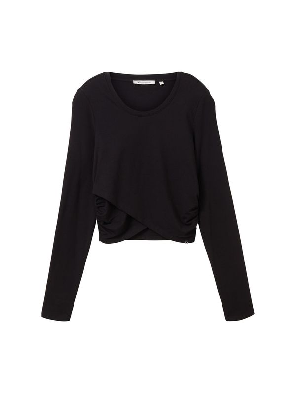 TOM TAILOR DENIM TOM TAILOR DENIM Тениска  черно