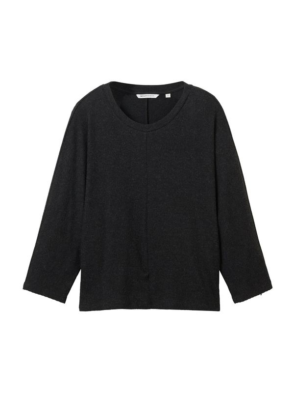 TOM TAILOR DENIM TOM TAILOR DENIM Тениска  черно