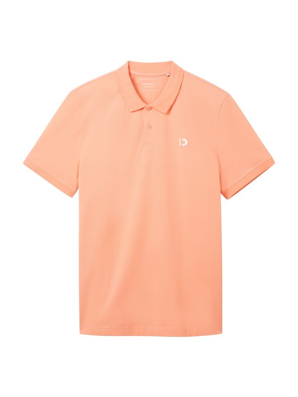 TOM TAILOR DENIM TOM TAILOR DENIM Тениска  кайсия / бяло