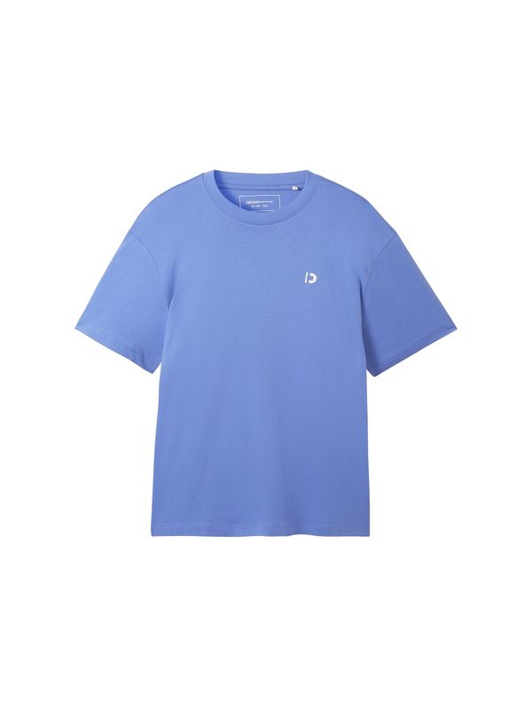 TOM TAILOR DENIM TOM TAILOR DENIM Тениска  кралско синьо / бяло