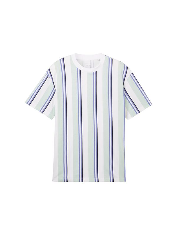 TOM TAILOR DENIM TOM TAILOR DENIM Тениска  мента / лилав / черно / бяло