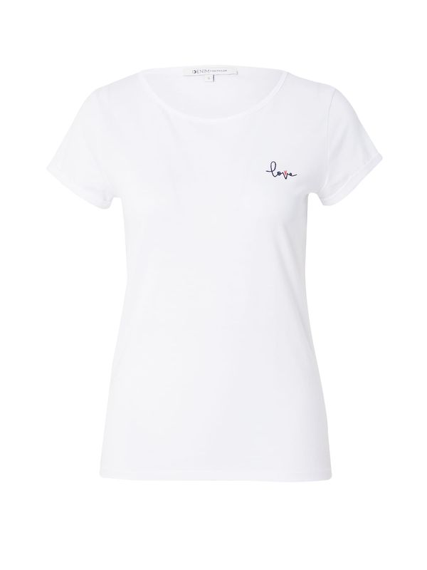 TOM TAILOR DENIM TOM TAILOR DENIM Тениска  морскосиньо / розово / бяло