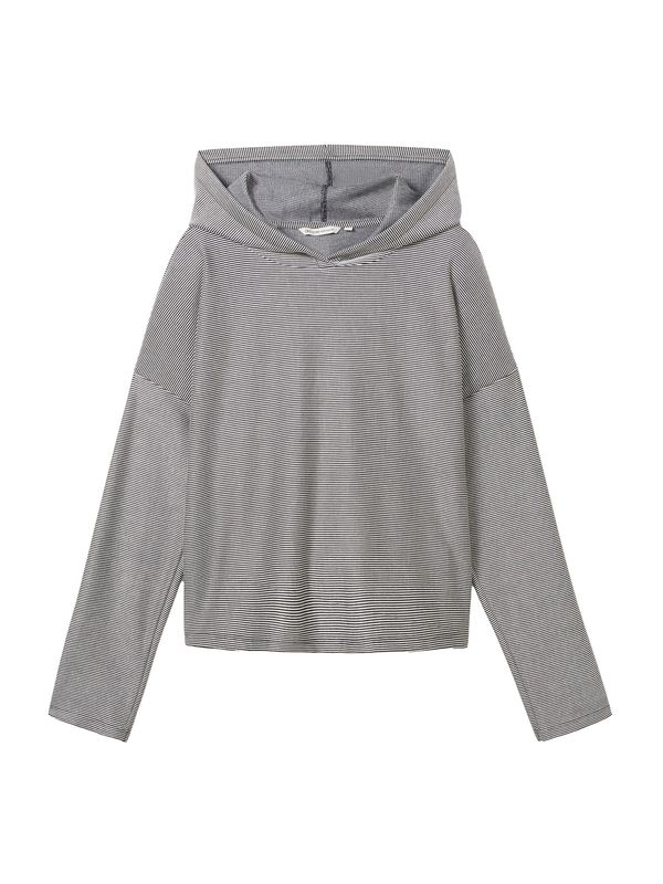 TOM TAILOR DENIM TOM TAILOR DENIM Тениска  нейви синьо / бяло