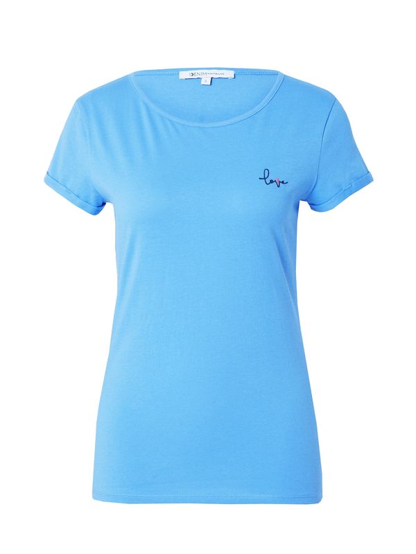 TOM TAILOR DENIM TOM TAILOR DENIM Тениска  нейви синьо / светлосиньо / червено