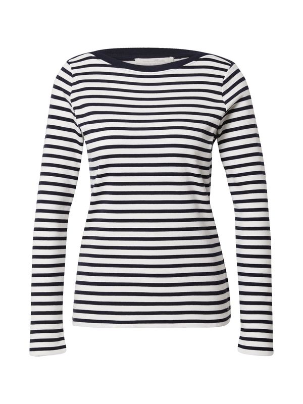 TOM TAILOR DENIM TOM TAILOR DENIM Тениска  нощно синьо / бяло