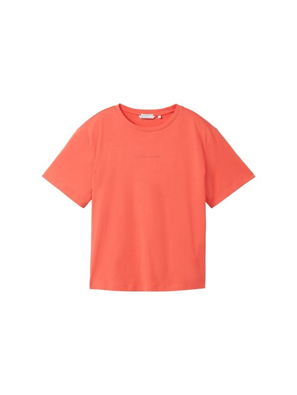 TOM TAILOR DENIM TOM TAILOR DENIM Тениска  оранжево-червено