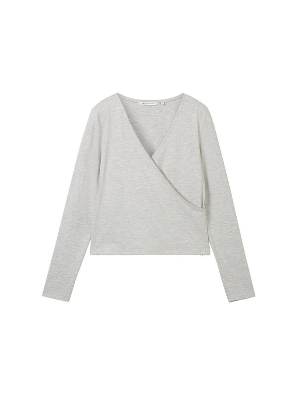 TOM TAILOR DENIM TOM TAILOR DENIM Тениска  сиво