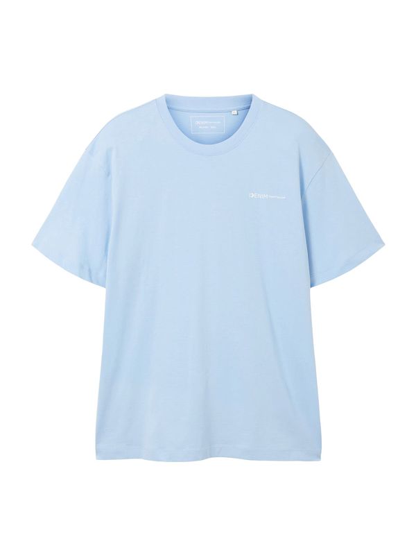 TOM TAILOR DENIM TOM TAILOR DENIM Тениска  светлосиньо / светлозелено / черно / бяло