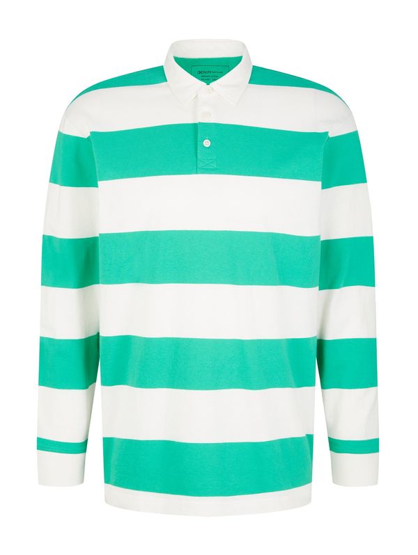 TOM TAILOR DENIM TOM TAILOR DENIM Тениска  зелено / бяло