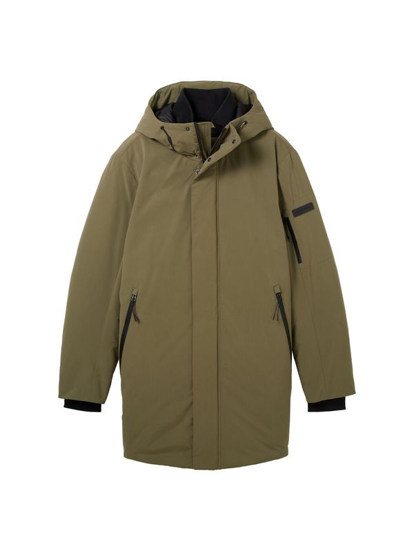 TOM TAILOR DENIM TOM TAILOR DENIM Зимно палто  маслина / черно