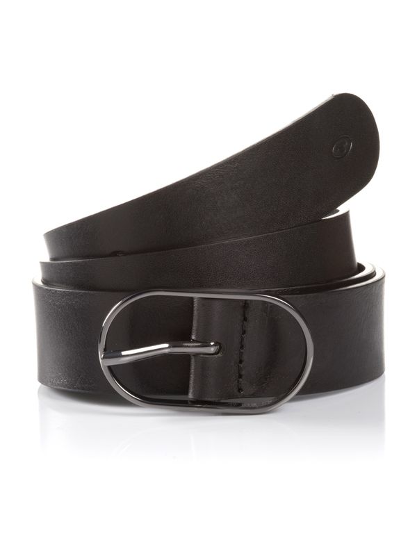 TOM TAILOR TOM TAILOR Колан 'HOPE'  черно / сребърно