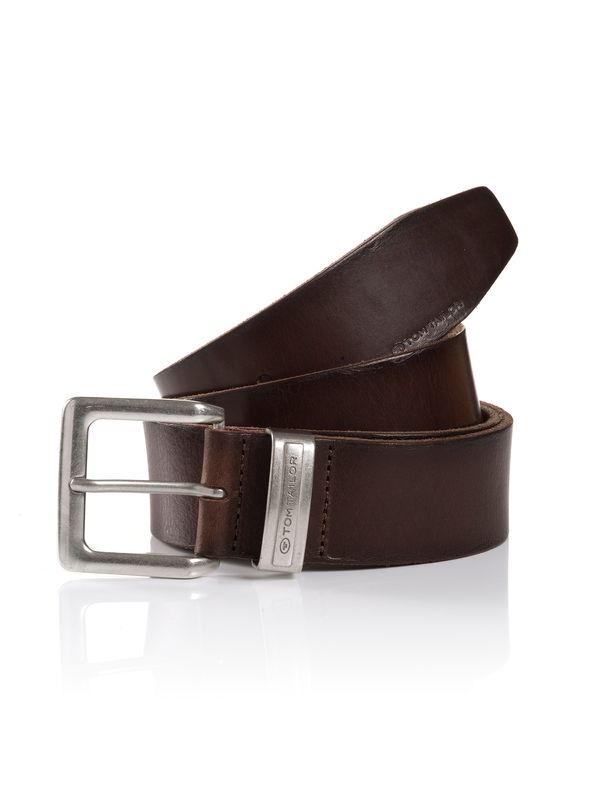 TOM TAILOR TOM TAILOR Колан ' JACOB'  тъмнокафяво