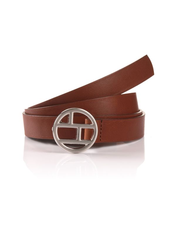 TOM TAILOR TOM TAILOR Колан 'LAYA'  коняк / сребърно