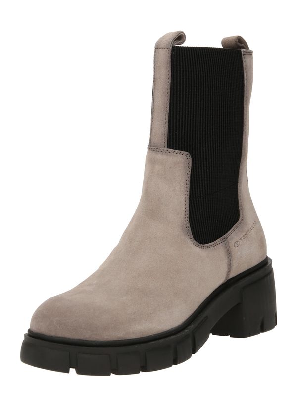 TOM TAILOR TOM TAILOR Къси ботуши  камък / черно