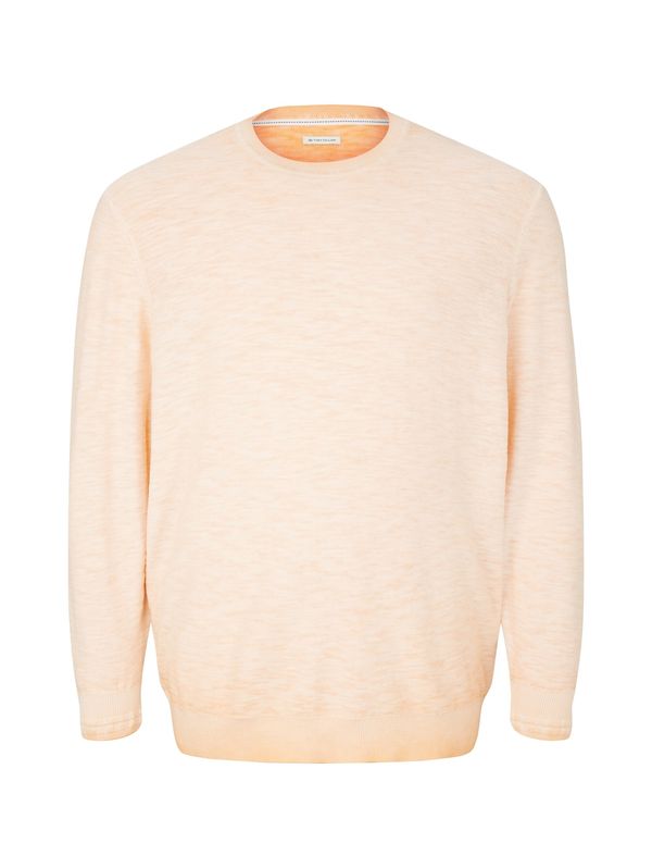TOM TAILOR Men + TOM TAILOR Men + Пуловер  пастелно оранжево