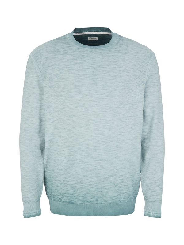 TOM TAILOR Men + TOM TAILOR Men + Пуловер  зелен меланж