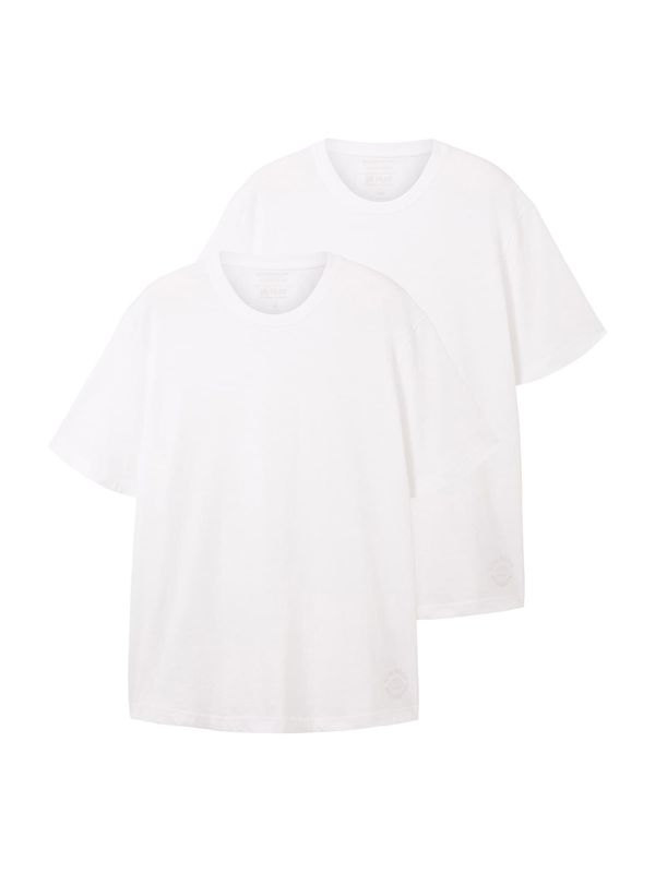 TOM TAILOR Men + TOM TAILOR Men + Тениска  бяло