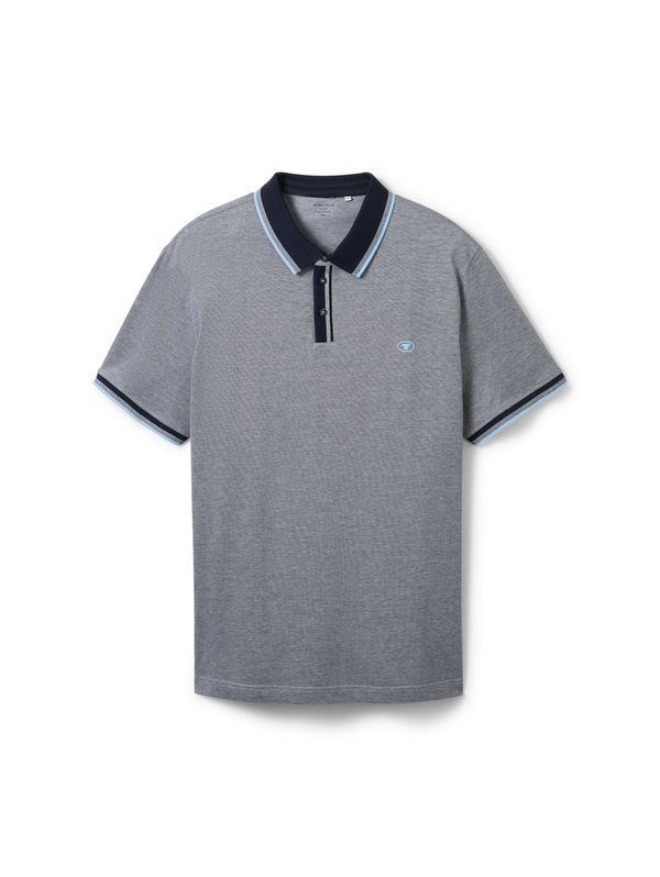 TOM TAILOR Men + TOM TAILOR Men + Тениска  синьо / нейви синьо / сиво