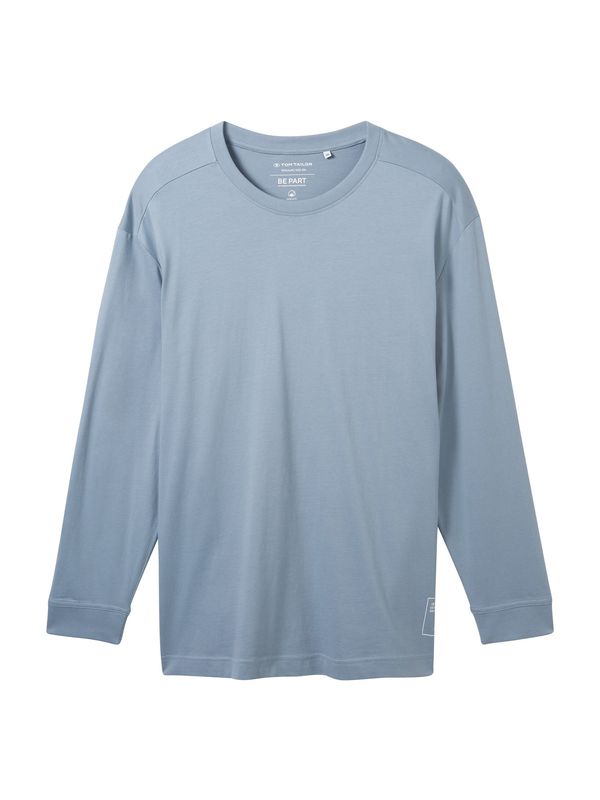 TOM TAILOR Men + TOM TAILOR Men + Тениска  светлосиньо / бяло