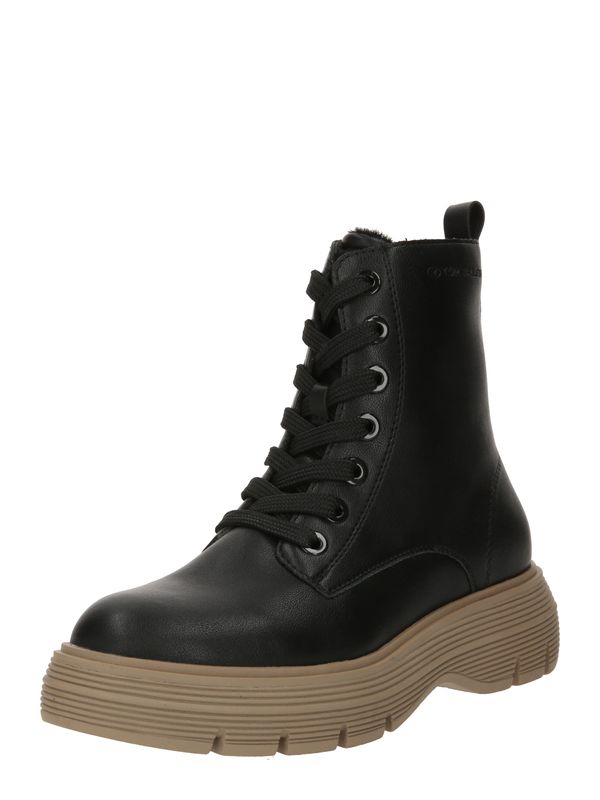 TOM TAILOR TOM TAILOR Ниски ботуши с връзки  черно