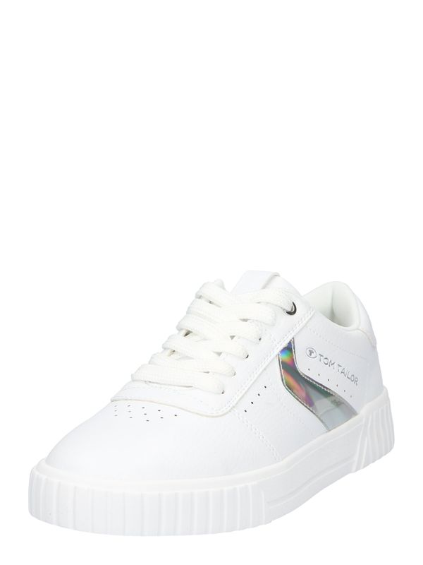 TOM TAILOR TOM TAILOR Ниски маратонки  сребърно / бяло