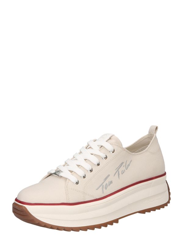 TOM TAILOR TOM TAILOR Ниски маратонки  сребърно сиво / естествено бяло