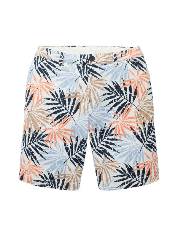 TOM TAILOR TOM TAILOR Панталон Chino  тъмнобежово / нейви синьо / оранжево / бяло