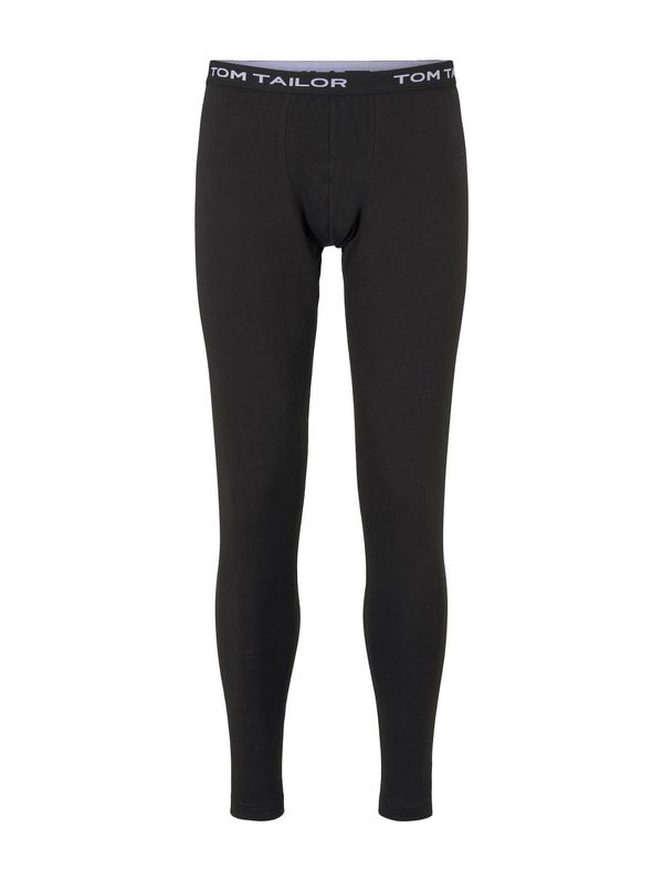 TOM TAILOR TOM TAILOR Панталон пижама  черно / бяло