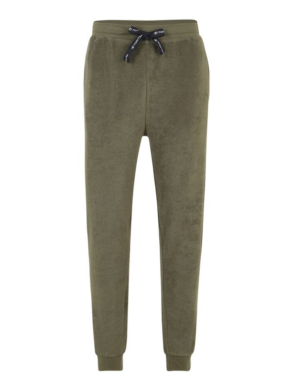 TOM TAILOR TOM TAILOR Панталон пижама  каки / черно / бяло