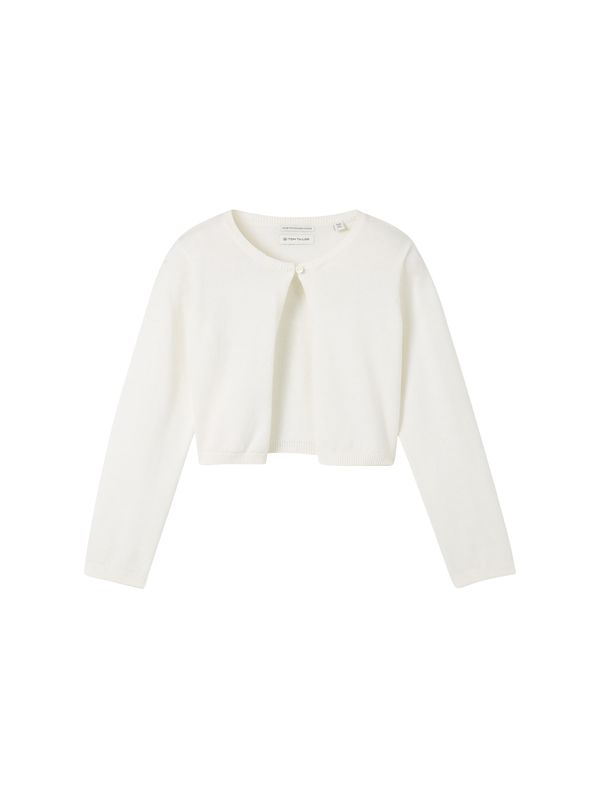 TOM TAILOR TOM TAILOR Плетена жилетка  бяло