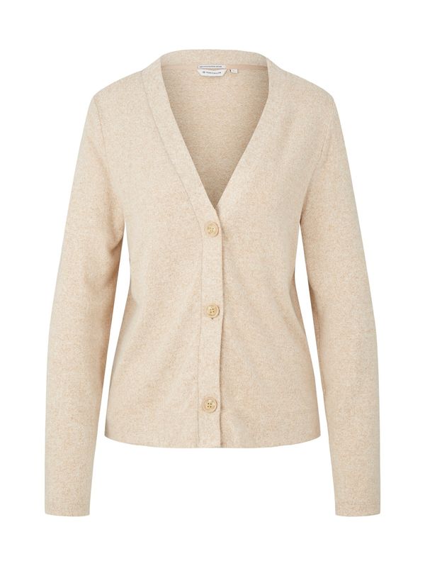 TOM TAILOR TOM TAILOR Плетена жилетка  светлокафяво