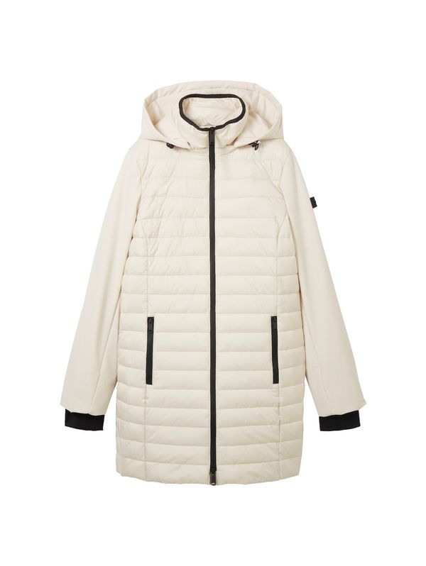 TOM TAILOR TOM TAILOR Преходно палто  кремаво / черно